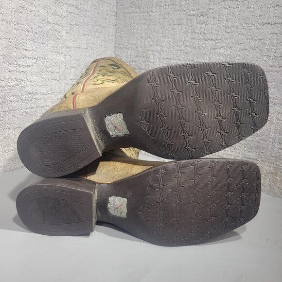 Twisted X Ruff Stock Men's Size 13D Brown Leather Stitched Western Boots MRS0027 - Picture 9 of 11